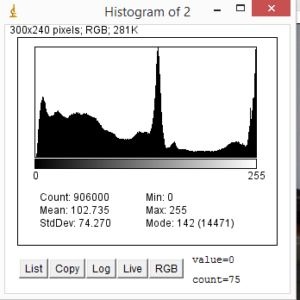 Histography Level Analysis of an image.